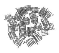 Holibanna Barricadas Militares de Resorte 30 Piezas Color Plata, Valla de Alambre de Púas de Plástico para Dioramas, Accesorios para Bases Militares y Modelos de Bloques de Construcción