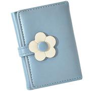 Holibanna Billetera Estilo Coreano Simple de Cuero PU Diseño Floral para Niña Organizador Almacenamiento Clasificado para Uso en Exteriores y Hogar