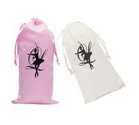 Holibanna Bolsa de Almacenamiento para Zapatillas de Ballet con Cordón y Flexible Diseño Duradero de Lona y Satén para Práctica y Viaje de Niñas