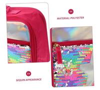 Holibanna Bolsa de Almuerzo Infantil con Diseño de Lentejuelas Aislante Térmica Portátil con Gran Capacidad y Asa Lonchera Práctica para Snacks y Comidas