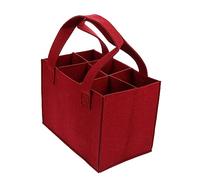 Holibanna Bolsa Tote De Vino Portátil De Fieltro para Almacenamiento De Botellas De Vino Cerveza y Licores Capacidad para Botellas Diseño Práctico y Funcional