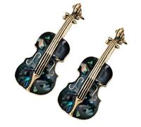 Holibanna Broche Pecho de Violonchelo en Aleación y Conchas, Resistente al Desgaste, Diseño Delicado, Paquete de 2 Piezas para Bodas y Fiestas