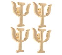 Holibanna Broches Para Mujer Psicología, Alfileres Decorativos De Aleación, Accesorios Para Ropa y Mochilas, Set De 4 Piezas, Diseño Símbolos Griegos, Obsequio Adecuado Para Profesionales y Uso Diario