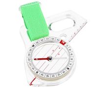 Holibanna Brújula de Orientación de Dedo, Compacta y Segura, Material Acrílico Verde, Adecuado para Educación en Aula y Viajes al Aire Libre