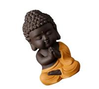 Holibanna Buda de Arcilla Adorno Chic para Té Decoración para Escritorio Figura Budista Creativa para Regalo