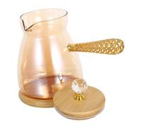 Holibanna cafetera tetera de la tarde bote de fuego lento de vidrio tetera turca antigua dispensador de té floreciente de vidrio jarra de café expreso olla de agua de