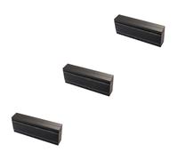 Holibanna Caja De 3 Piezas Caja de la Pluma bolígrafo de visualización de Casos Pluma Fuente Largo Lujo contenedor de Pluma de la Fuente Embalaje de bolígrafo Cajas de bolígrafos PU Negro