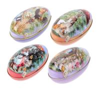 Holibanna Caja De 4 Piezas Para Dulces De Pascua Decoración De Huevos Dulces Huevos Suministros Para Festivales Accesorios Para Festivales Adornos De Pascua Cajas De Dulces De