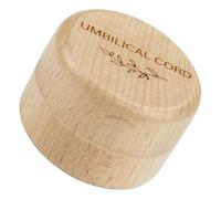 Holibanna Caja de Madera Pequeña para Cordón Umbilical de Ñiño, Organizador de Recuerdos Compacto y Hermético para Almacenar Cordones, Dientes y Cabello, Obsequio Adecuado para Shower
