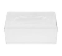 Holibanna Caja de Papelera de Acrílico para Escritorio Dispensador de Servilletas y Papel Higiénico Diseño Compacto y Elegante para y Oficina