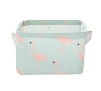 Holibanna Caja Organizadora Plegable para Snacks y Artículos de Aseo de Lino con Revestimiento Adecuado para Sala o Oficina