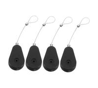 Holibanna Cajas de Alambre Telescópicas Antipérdida para Cables, Soporte de Acero Retráctil 1m, Negro Candado, Protección Antirrobo para Dispositivos Electrónicos y Seguridad Informática