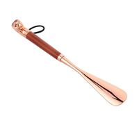 Holibanna Calzador Metálico con Mango Ergonómico y Cabeza de León Decorativa Herramienta Portátil Ligera para Mujeres Personas Mayores y Diario Botas y Zapatos Altos