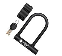 Holibanna Candado Antirrobo en Forma de U para Bicicleta de Montaña, Resistente al Corte Llave y Hebilla de Instalación Rápida en Acero al Carbono y Aleación de Zinc