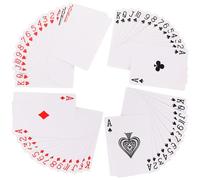 Holibanna Cartas de Póker de Sublimación Térmica en Papel, Tarjetas en Blanco DIY de Tamaño Grande para Escritura, Juego Portátil Adecuado para Entretenimiento, Fiesta y Viajes