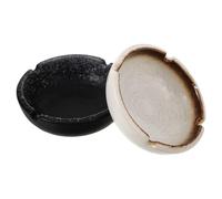 Holibanna Cenicero Japonés Resistente al Desgaste y Fácil de Limpiar de Cerámica para Fumar Capacidad de 150ml Diseño Redondo Elegante Adecuado para Hogares y Oficinas