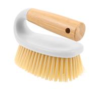 Holibanna Cepillo de Limpieza de Baño con Mango de Madera Cepillo Multi Función para Limpiar Juntas y Ranuras Azulejos y para de Limpieza Baños y Cocinas