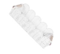 Holibanna Cesta de Almacenamiento de Color Claro de Cuerda de Papel con Asas Recortadas , Estructura Rectangular y Textura Orgánica Suave , Flexible y Fácil de Mover para Guardería o Debajo
