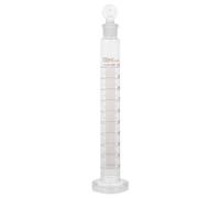 Holibanna Cilindro Graduado de Vidrio 100 Ml con Tapón Base Ancha Estable Probeta Medidora para Laboratorio Medición Precisa para Experimentos Científicos