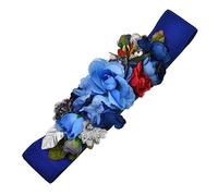 Holibanna Cinturón Elástico Flores Para Mujer Azul Versátil Para Eventos Formales Informales
