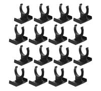 Holibanna Clips para Zócalo de Muebles Negros de Plástico PP Ajustables y Antideslizantes 20 Unidades Hebillas para Patas de Armarios Ideales para Cocina Baño y Hogar