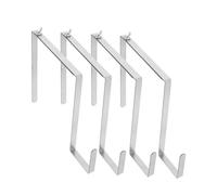 Holibanna Colgadores Decorativos para Cementerio 4 Soportes Ajustables De Metal para Coronas y Adornos De Ladrillo