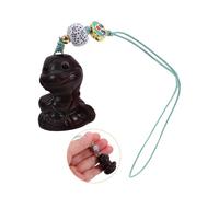 Holibanna Colgante De Ébano Del Año De La Serpiente Para Colgantes Figura Clave Tallada Adorno Para Festivales Decoraciones Culturales Del Zodíaco Mascota De Serpiente Animal Colgante