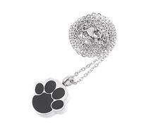 Holibanna Collar De Cremación Colgante De Huellas De Mascota Joyería Memorial De Inoxidable Para Recuerdos De Seres Queridos Colgante De Cenizas Para Uso Diario y Decoración Del Hogar