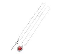 Holibanna Collar De Espada y Corazón Joyería Romántica Conjunto Para Él y Ella Ideal Para San Valentín