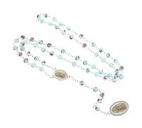 Holibanna Collar De Rosario Para Hombre Perlas De Joyería Religiosa Diseño Our Lady of Guadalupe Elegante y Duradero Para Ocasiones Especiales