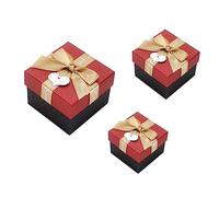 Holibanna Conjunto de Caja de Obsequio Navideña Caja de Dulces Cuadrada de Embalaje para Obsequio de Navidad para Envoltura de Regalos de Dulces y Contenedores para Regalos