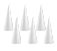 Holibanna - Conos de espuma de poliestireno con forma de cono para árbol de Navidad, 12 unidades, 10 cm
