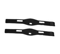 Holibanna Correa De Barbilla Antirronquidos Unisex 2 Piezas Tela Elástica Negra Ajustable Soporte Cadena Para Mejorar Respiración y Prevenir Ronquidos Uso Nocturno Práctica Para Adultos