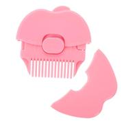 Holibanna Cortador De Cabello Manual Para Niñas y Mujeres Peine De Afeitar Doble Cara Herramienta Profesional De Corte Para Bangs y Puntas Abiertas Para Uso Casa y Salones Color Rosa