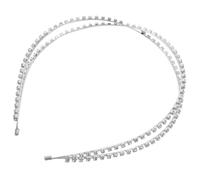 Holibanna Cross -Diamond Hair Hoop diadema de mujer tiara de la de la boda diadema de diamantes de imitación diadema de flores diadema de boda sombreros de fiesta planchar Silver