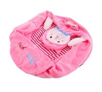 Holibanna cubierta del asiento del sofá del bebé funda para silla de comedor de bebé cubierta de silla de asiento infantil funda para silla de terciopelo de cristal rosa