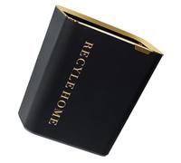 Holibanna Cubo de Basura Cuadrado Negro para Cocina y Baño Contenedor de Residuos Simple y Ligero Papelera Nórdica sin Tapa Almacenamiento de Basura Funcional y Práctico