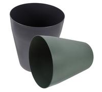 Holibanna Cubo de Basura Ovalado sin Tapa Papelera de Plástico para Oficina Dormitorio y Cocina Diseño Simple y Práctico Capacidad para Pequeños