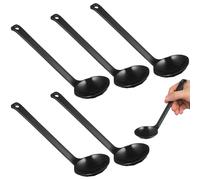 Holibanna Cucharas Ergonómicas para Sopa y Ramen 5 Piezas para Cocina Profesional y Restaurante 8.18x2.44x0.19in Aptas para Hotel y Hogar