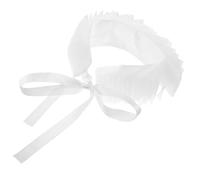 Holibanna Cuello Falso de Encaje Vintage Volantes, Estilo Isabelino, Poliéster Suave, para Mujer, Accesorio Desmontable para Moda y Disfraces en Fiestas, Elegante y Delicado, Color Claro