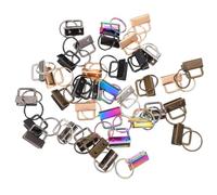 Holibanna de Abrazaderas Metálicas Cierres Decorativos y Funcionales 36 Piezas para Extremos de Cinta para Pulseras y Correas Planas de Cuero en Proyectos de Manualidades
