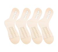 Holibanna de de Calcetines Tejidos de Madera para Tejer Calcetín de Punto sin Rebabas 4 Piezas Forma y Estructura Corregida para Manualidades