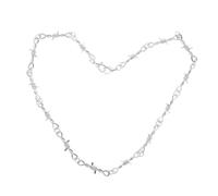 Holibanna De Espinas Hombre Para Hombre De Hip Hop De Imperdible De Cadena Pulseras Con Púas De Alambre De Espiga Silver Aleación