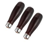 Holibanna de Mangos de Madera y Resistencia al Impacto Forma Ergonómica 3 Piezas Accesorios para Mejor Control para Lima en Raspadores de Madera