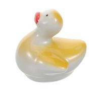Holibanna Decoración Cerámica De Pato Flotante para Acuarios y Escritorios Adorno Creativo para Peceras y Pequeñas Fuentes De Agua Accesorio Único para Paisajismo Acuático