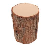 Holibanna Decoración de Mesa de Navidad Tronco Madera Artificial Rústico, Centro de Mesa Duradero Mantenimiento para Ambiente Navideño