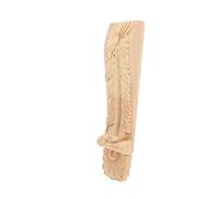 Holibanna Decoración del Hogar Apliques De Madera Tallada y Calcomanías De Flores Talladas Madera Sin Pintar Retro Repisas De Pared y Decoración De Esquinas De Puerta