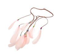 Holibanna Diadema Boho con Plumas de Accesorio Tribal Suave y Cómodo para Festivales y Carnavales Diseño Étnico Romántico para Chicas