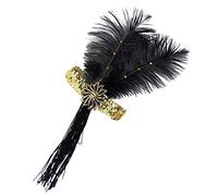 Holibanna Diadema De Con Flecos Banda Accesorios De La Década De 1920 Diadema De La Década De 1920 Con Borlas Para Mujer Fuente Fiesta Rugido Excelente Delirio Mascota Golden