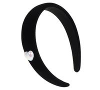 Holibanna Diadema De Corazón Acolchada De Terciopelo Accesorio Vintage Cabello Ancha Antideslizante Para Lavarse La Cara Para Adolescentes y Día De San Valentín